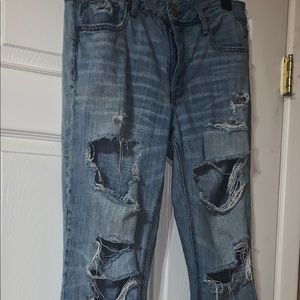 Distressed American Eagle Boyfriend Jeans